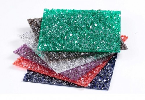 Embossed polycarbonate sheet
