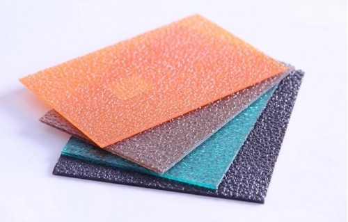 Embossed polycarbonate sheet