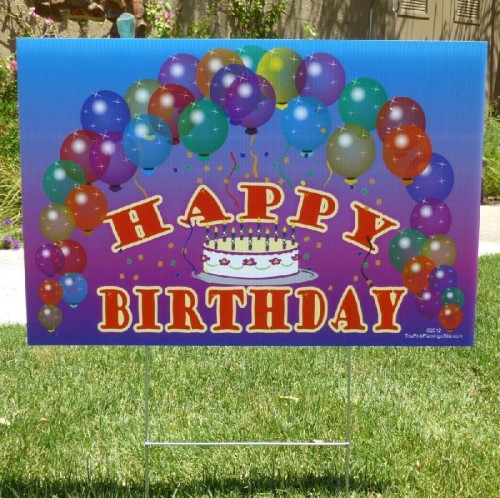 Yard sign